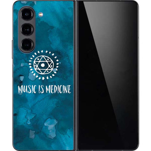 Music is Medicine Galaxy Z Fold5 5G Skin